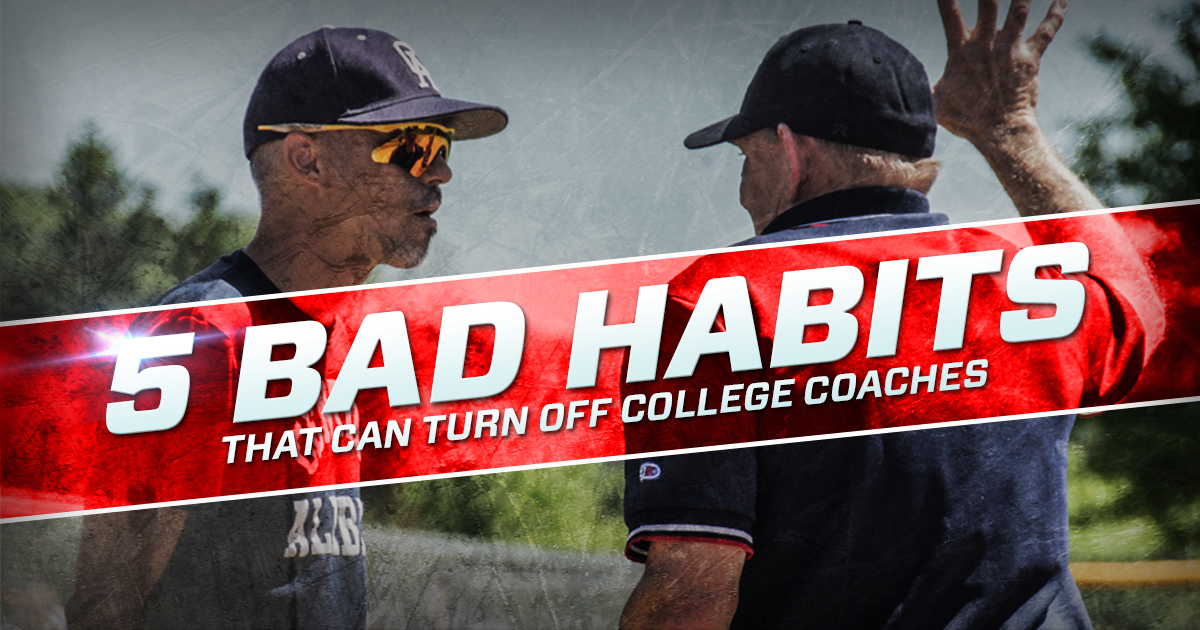 5 bad habits that can turn off college coaches